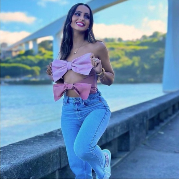 Zara Bow Taffeta Top NWT - Picture 10 of 16